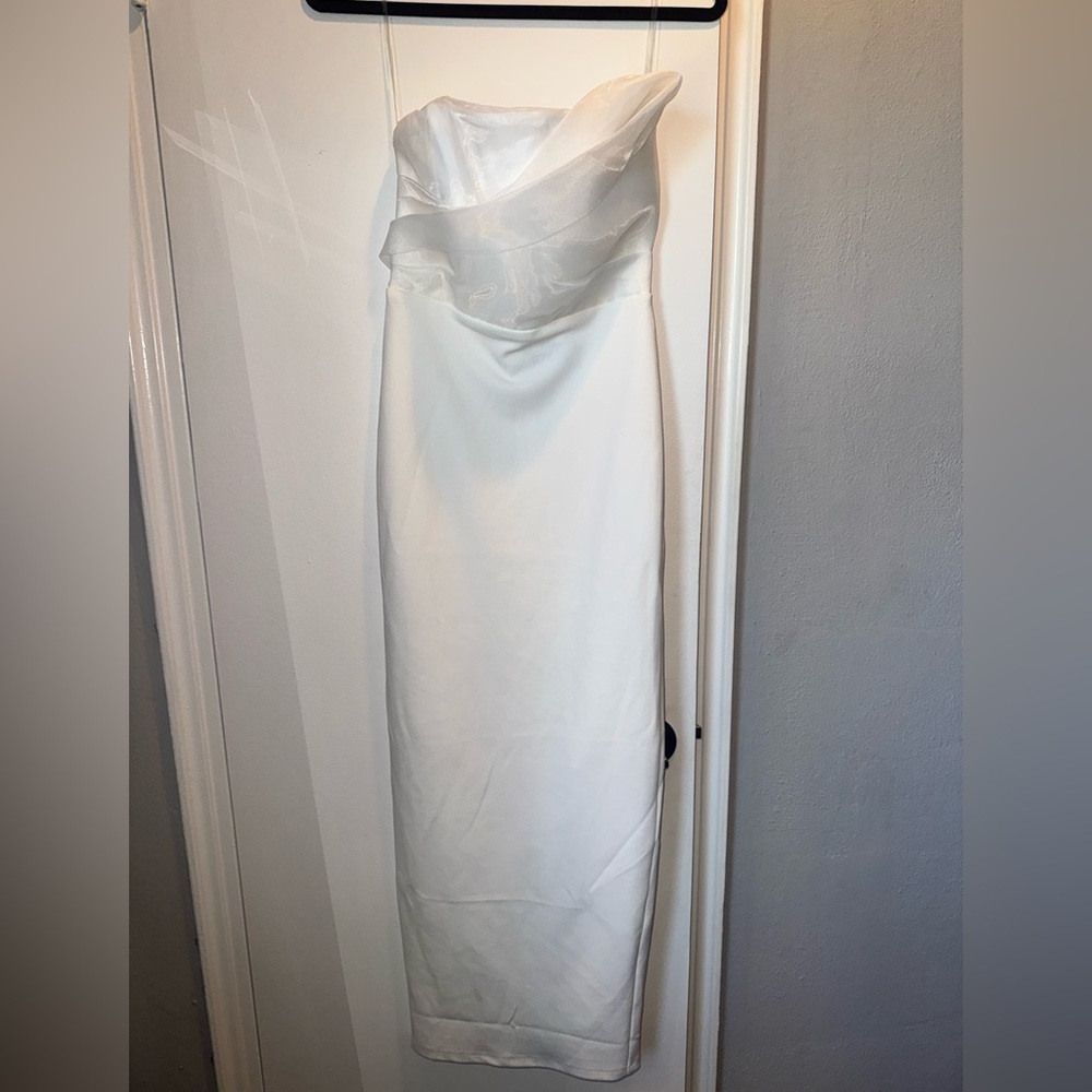 Here Comes The Sun Strapless 3D Mesh Top Dress NWT